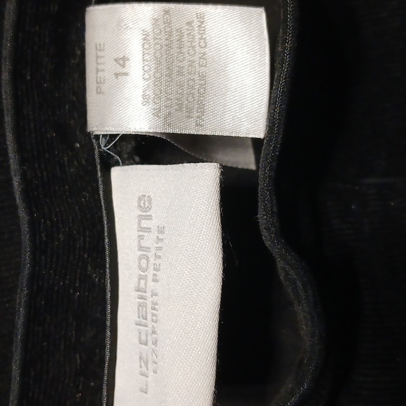 2/$15 Liz Claiborne Velvet Corduroy Pants - Picture 2 of 3